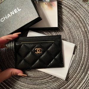 Card holder Caviar leather